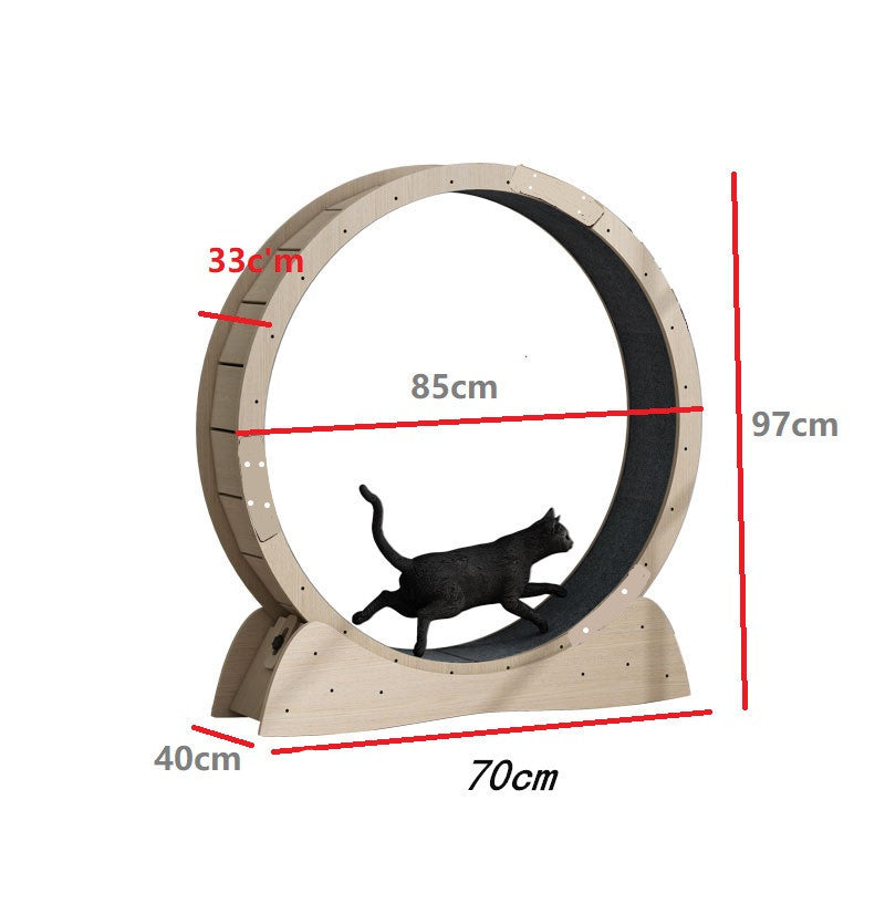 Cat Silent Exercise Wheel – Luxury Pet Treadmill for Fitness & Play