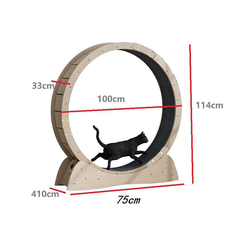 Cat Silent Exercise Wheel – Luxury Pet Treadmill for Fitness & Play